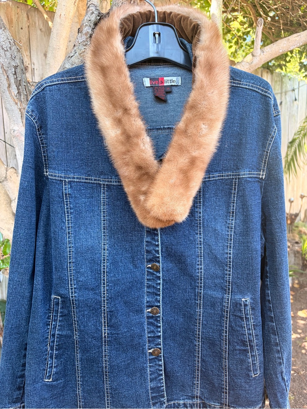 Genuine Mink Fur Collar or Scarf Accent Piece Cute On A Coat
